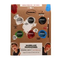 Palette De 6 Pots De 4gr + 1 Pinceau Pour Garçon