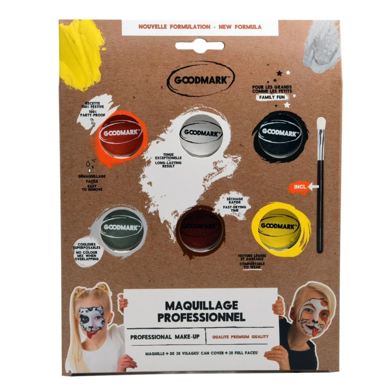 Palette De 6 Pots De 4gr + 1 Pinceau 3 Palette De 6 Pots De 4gr + 1 Pinceau