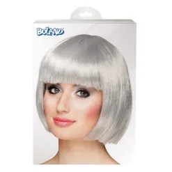Perruque Cabaret - Grise Argent -Perruque Soldes perruque cabaret gris argent 2