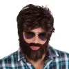 Perruque Dude Avec Barbe Et Moustache