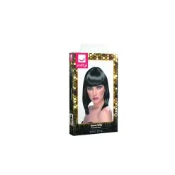 Perruque Glam, Noire, Cheveux Courts, Dégradés Avec Frange -Perruque Soldes perruque glam noire cheveux courts degrades avec frange 2