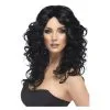 Perruque Glamour, Noire, Cheveux Longs, Bouclés -Perruque Soldes perruque glamour noire cheveux longs boucles