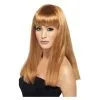 Perruque Glamourama, Châtain, Cheveux Longs, Lisses Avec Frange -Perruque Soldes perruque glamourama chatain cheveux longs lisses avec frange