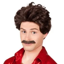 Perruque Vance Lucien Avec Moustache