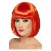 Perruque Partyrama, 12 Pouces, Rouge, Bob Court Avec Frange -Perruque Soldes perruque partyrama 12 pouces rouge bob court avec frange