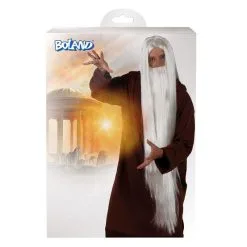 Perruque Wizard Magicien Avec Barbe -Perruque Soldes perruque wizard avec barbe 1