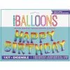 Bannière Lettres Happy Birthday RAINBOW Banner Kit, 36cm 2 Bannière Lettres Happy Birthday RAINBOW Banner Kit, 36cm -Perruque Soldes rainbow foil phappy birthdayp letter bal loon banner kit 36cm