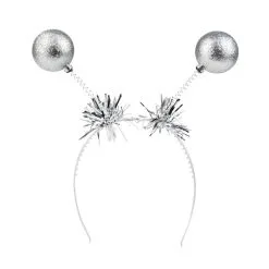Serre-tête Boules à Paillettes Argentées