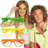 Set 3 Lunettes Party 3 Couleurs Fluo 2 Set 3 Lunettes Party 3 Couleurs Fluo -Perruque Soldes set 3 lunettes party 3 couleurs fluo