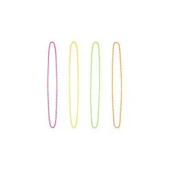 Set 4 Colliers Candy Fluo