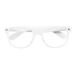 Set 4 Montures Blanches Party Lunette -Perruque Soldes set 4 lunettes party blanc lunette sans verre promo destock 1