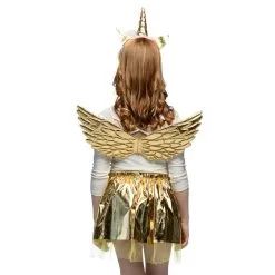 Set Fée Licorne Or Tiare,ailes Et Tutu 7 Set Fée Licorne Or Tiare,ailes Et Tutu -Perruque Soldes set fee licorne or tiare ailes et tutu 1 2