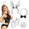 Set Lapin Tiare, Col, Manchettes Et Queue -Perruque Soldes set lapin tiare col manchettes et qu eue