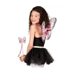 Set Papillon 3 Couleurs Ass Ailes Et Baguette -Perruque Soldes set papillon 3 couleurs ass ailes et ba guette 2