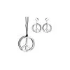 Set Peace (collier Et Pendants Doreille) -Perruque Soldes set peace collier et pendants doreille